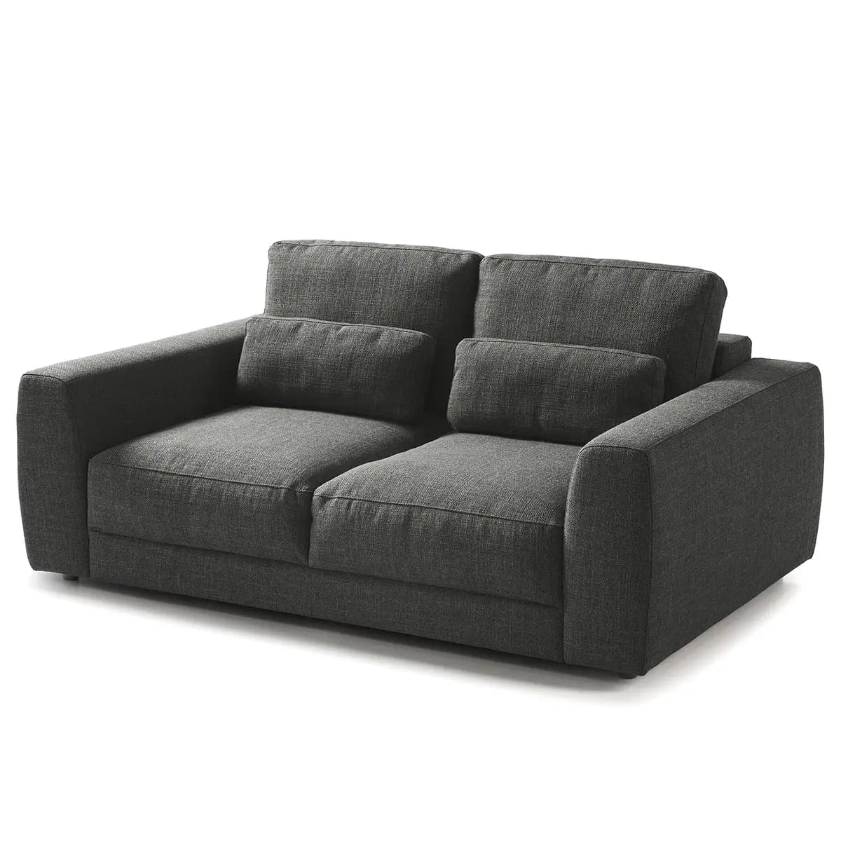 2-Sitzer Sofa Grau/Grau Webstoff Amila | Grau