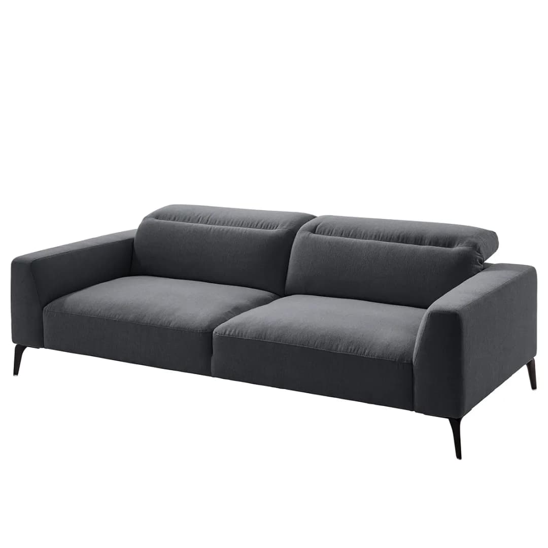 3-Sitzer Sofa Grau/Grau Webstoff Saia | Grau