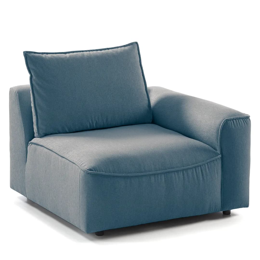 Modulsessel Blau/Blau Webstoff Saia | Blau