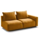 2,5-Sitzer Modulsofa Gelb/Ocker Webstoff Saia | Gelb