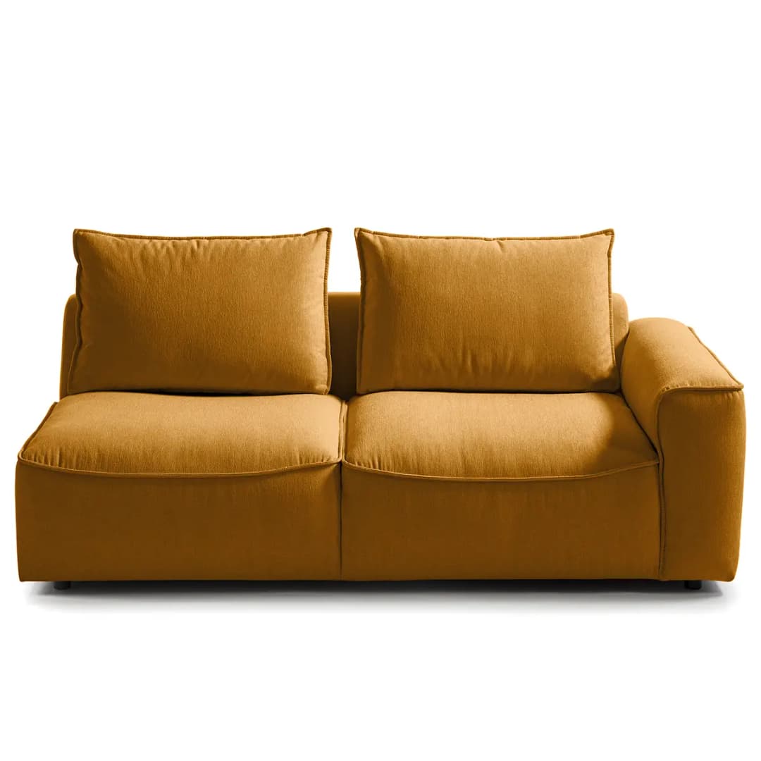 2,5-Sitzer Modulsofa Gelb/Ocker Webstoff Saia | Gelb
