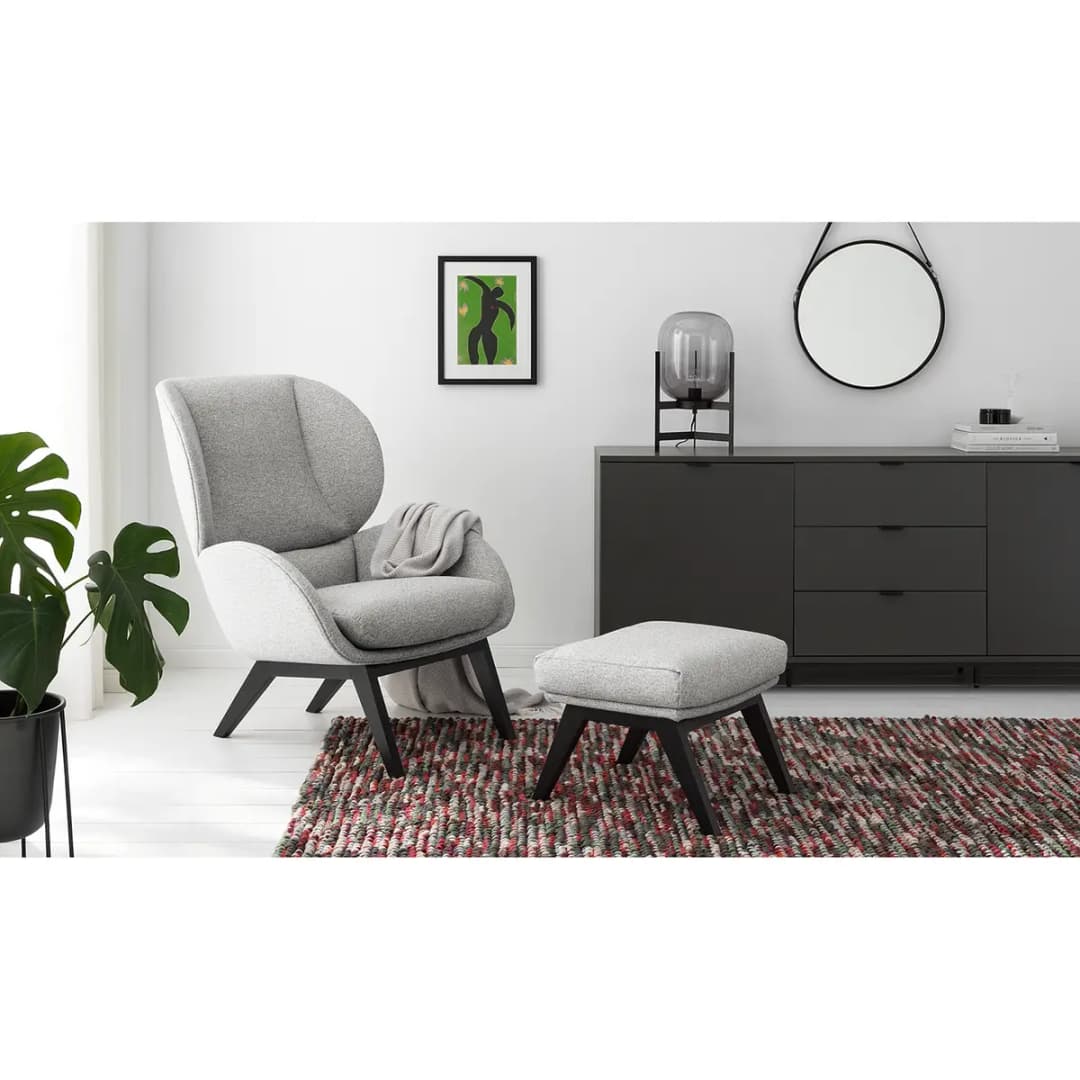 Polsterhocker | Grau