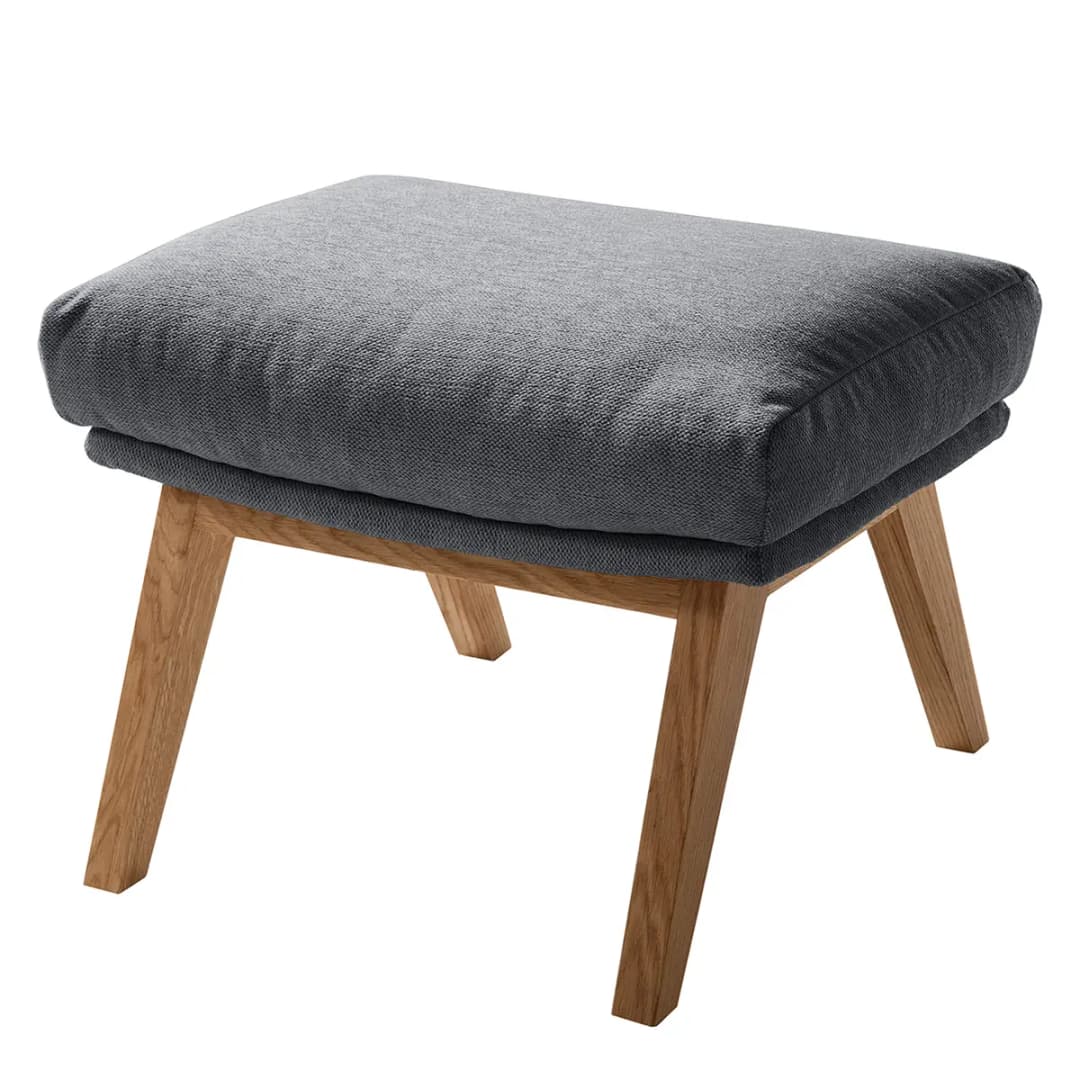 Polsterhocker | Grau