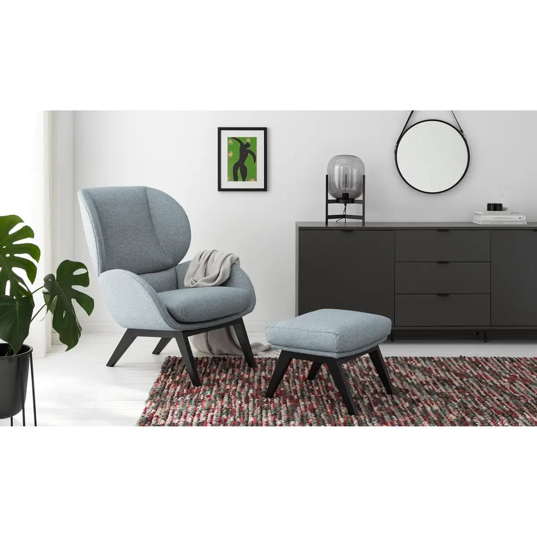 Polsterhocker | Blau