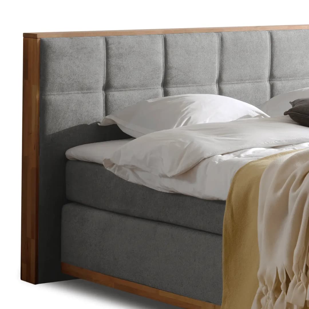 Boxspringbett Levana | Grau