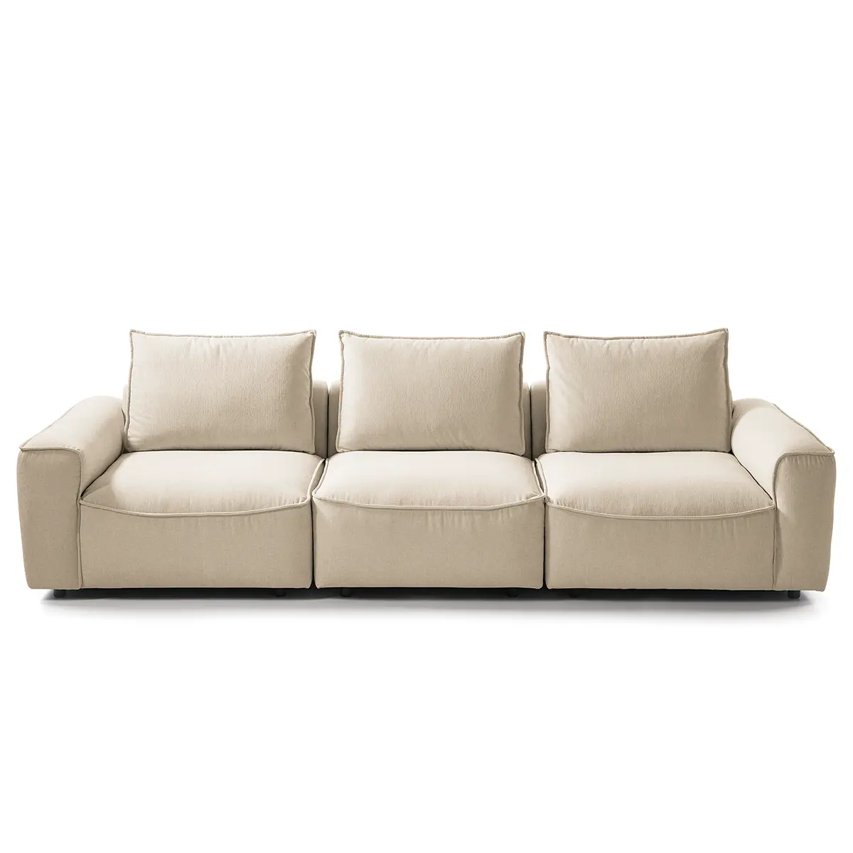 4-Sitzer Sofa Beige Webstoff Saia | Beige