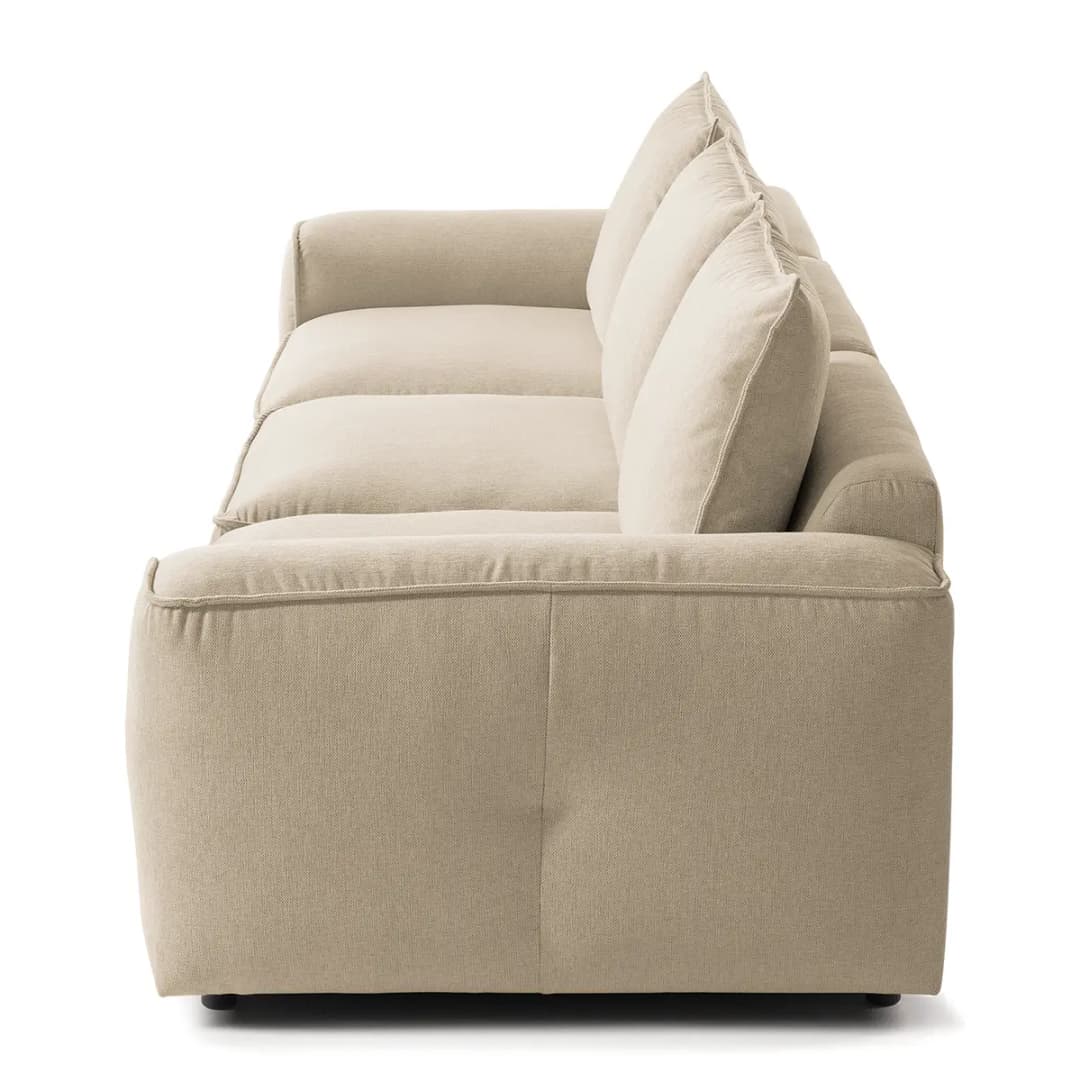 4-Sitzer Sofa Beige Webstoff Saia | Beige