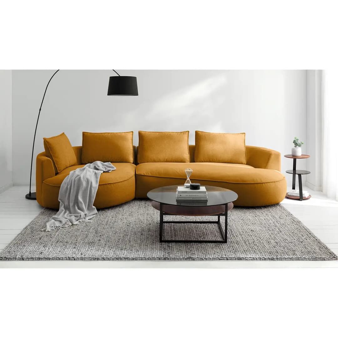 Bigsofa Gelb Webstoff Saia | Gelb