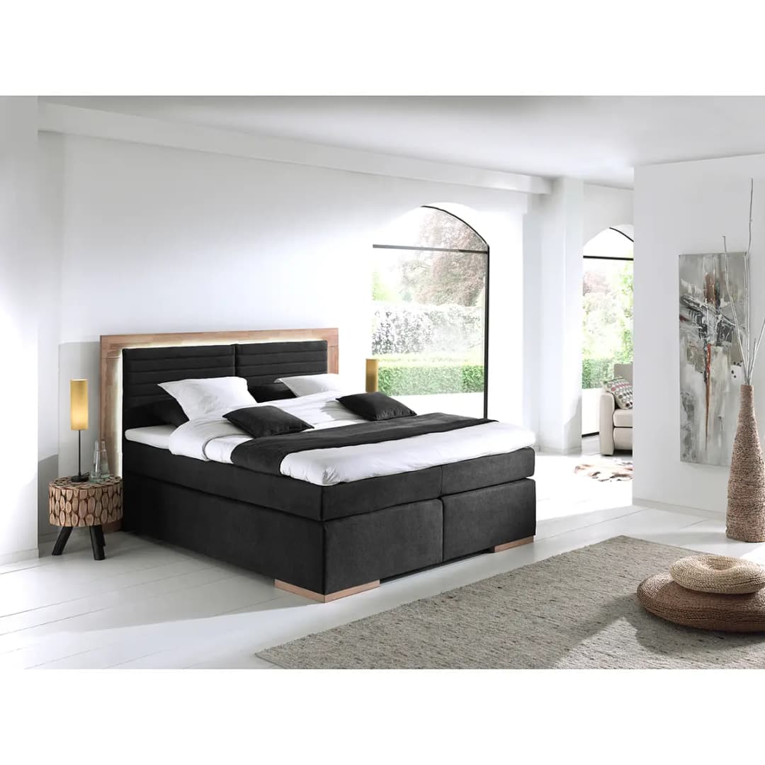 Boxspringbett Marcel II | Schwarz