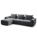 Ecksofa mit Longchair Saia | Grau
