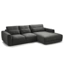 Ecksofa 2-Sitzer mit Longchair | Pink