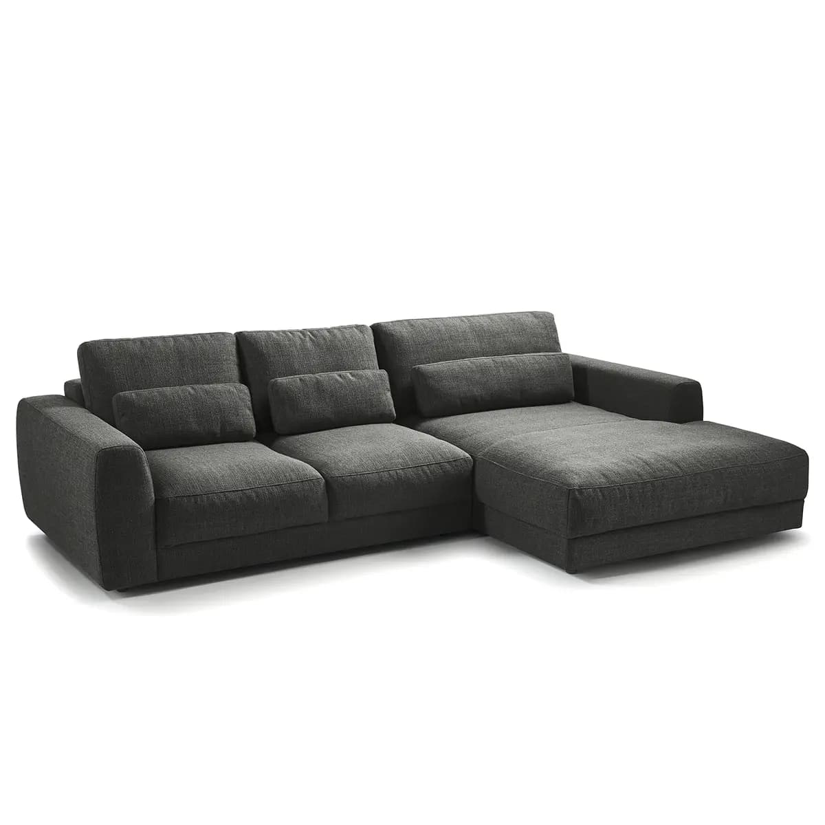 Ecksofa 2-Sitzer mit Longchair | Pink