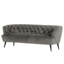 Küchensofa Burdett 210cm Grau/Grau Schwarz | Grau