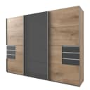 Schwebetürenschrank 270cm Braun | Braun