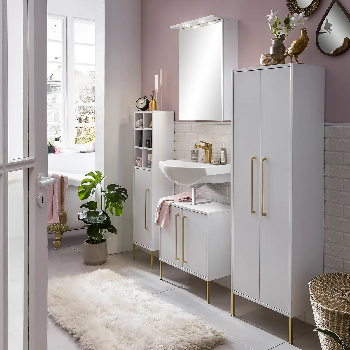 Spiegelschrank Sarah | Weiß