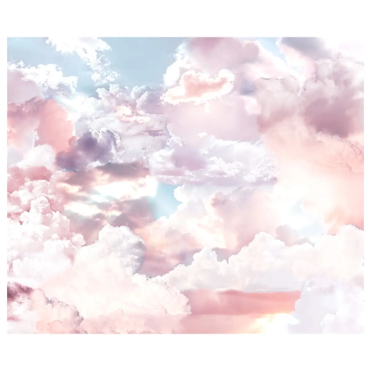 Vlies Fototapete Clouds | Rosa