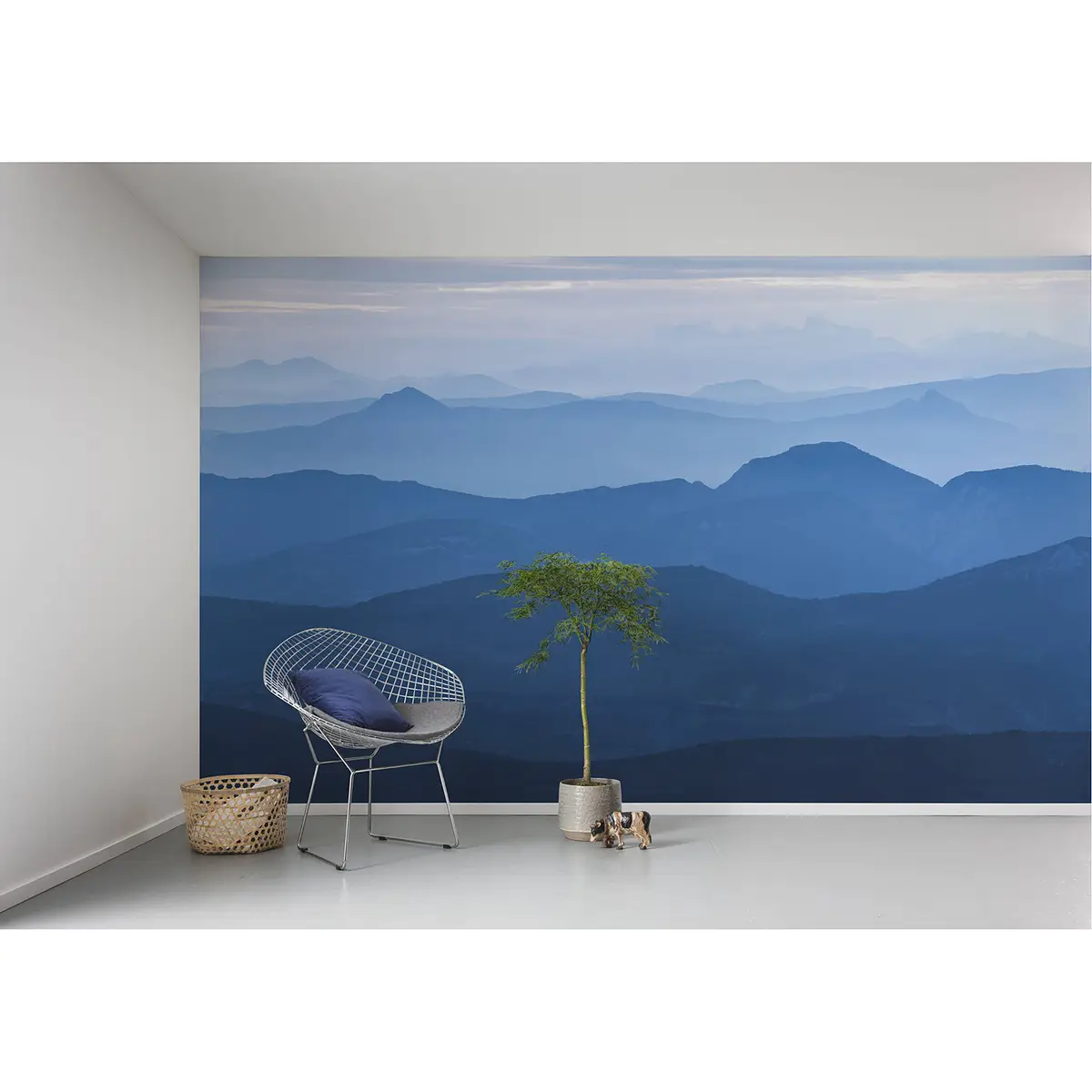 Vlies Fototapete Blue Mountain 400cm | Mehrfarbig