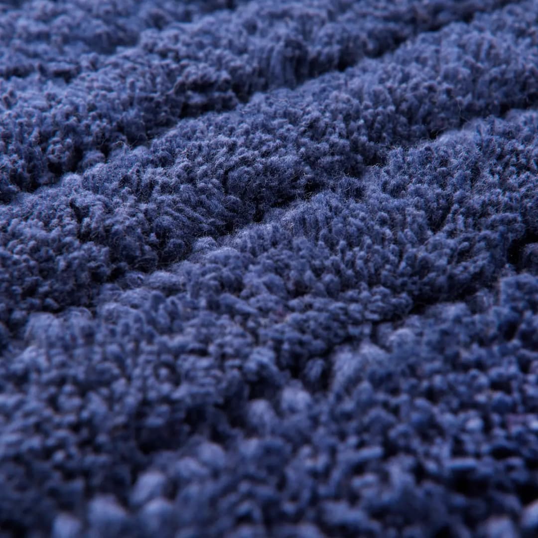 Badematte Cotton Stripe | Blau