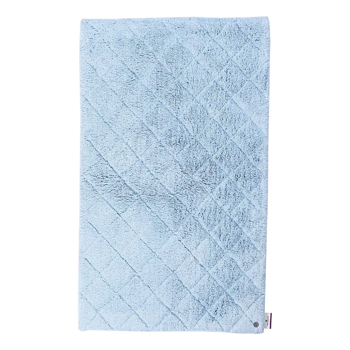 Badematte Cotton Pattern | Blau