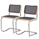 Freischwinger 2er-Set Mesh | Schwarz