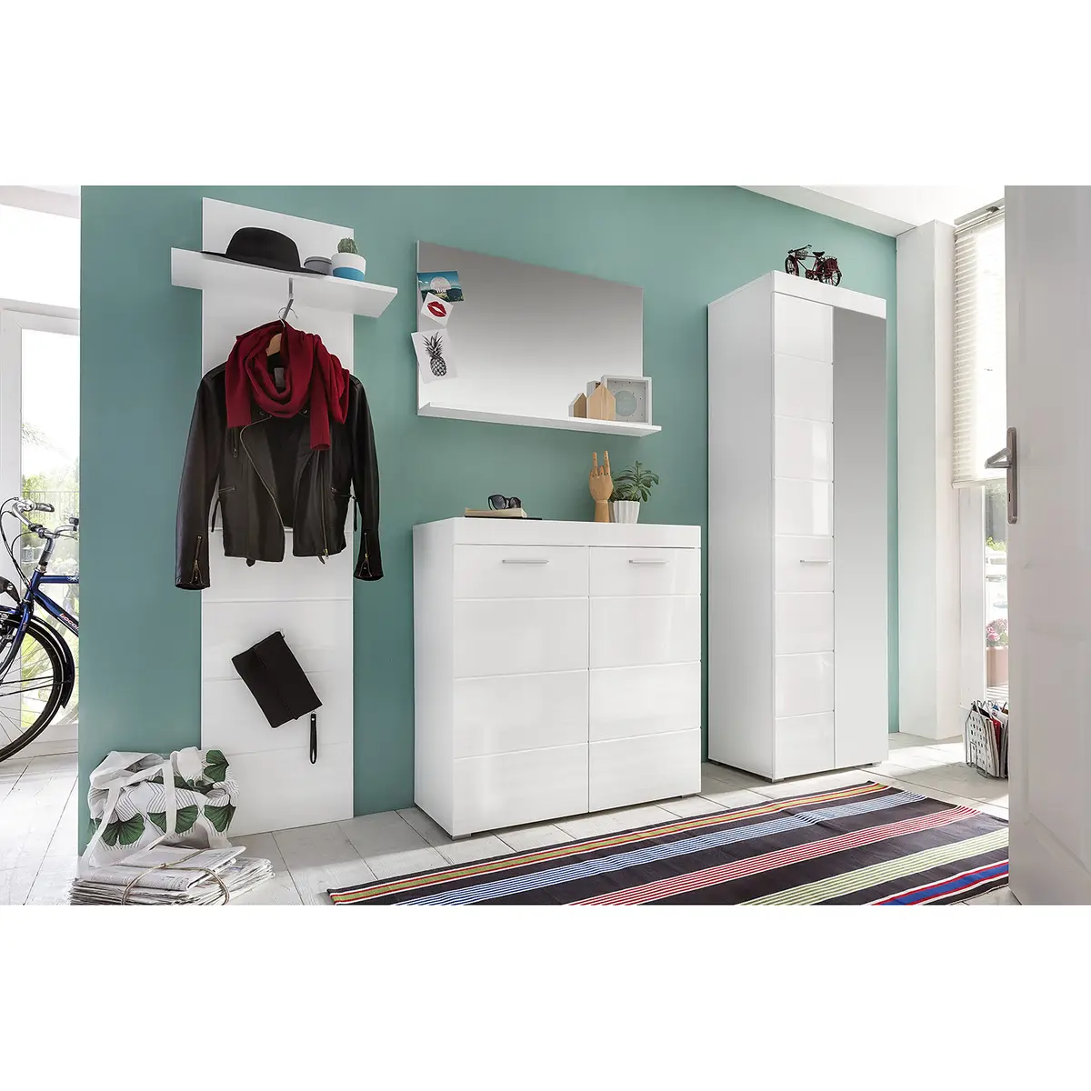 Trendteam Garderobenpaneel II | Weiß