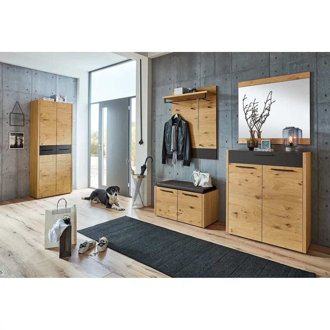 Garderobenschrank Levio | Braun