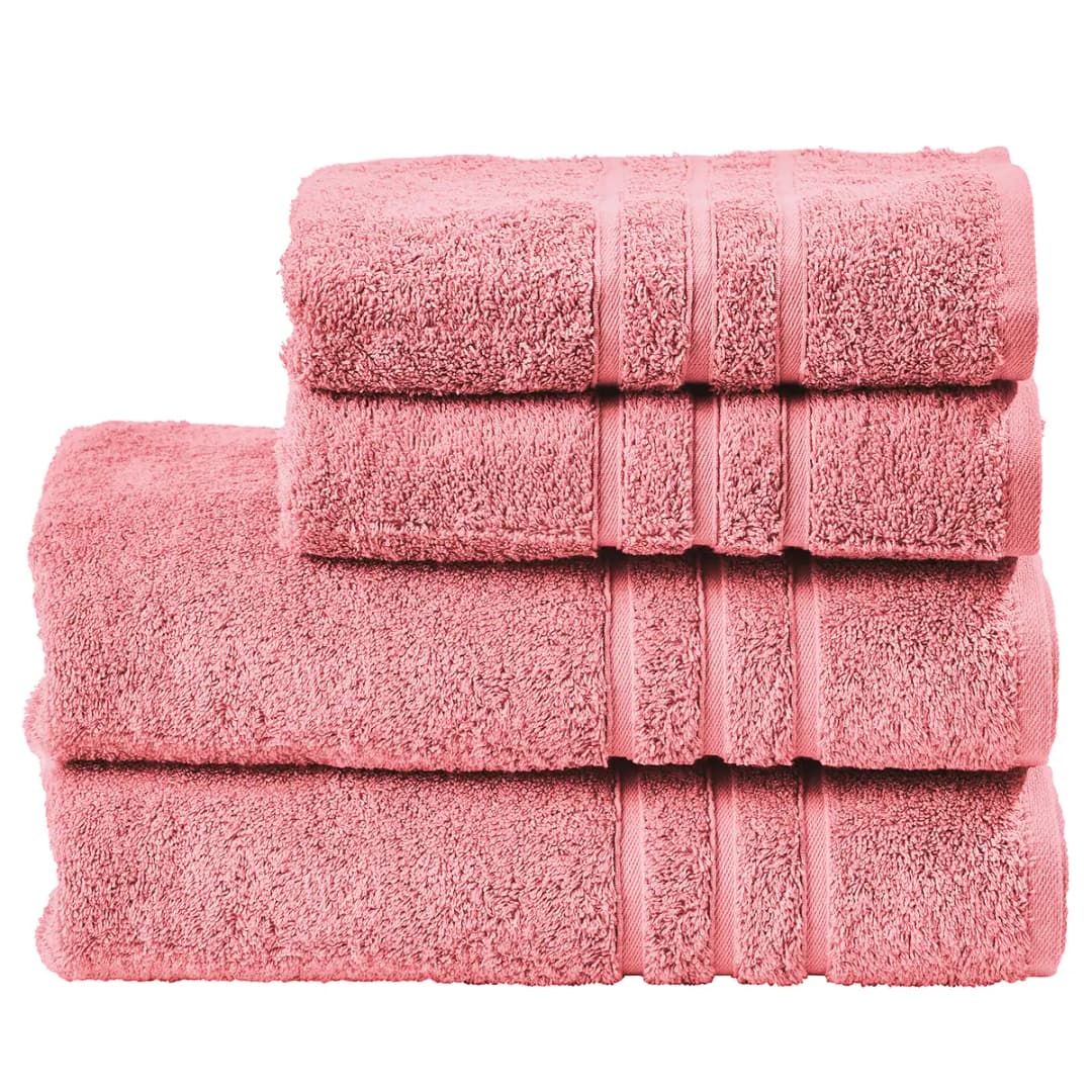 Handtuchset Daily Uni II 4-teilig | Rosa