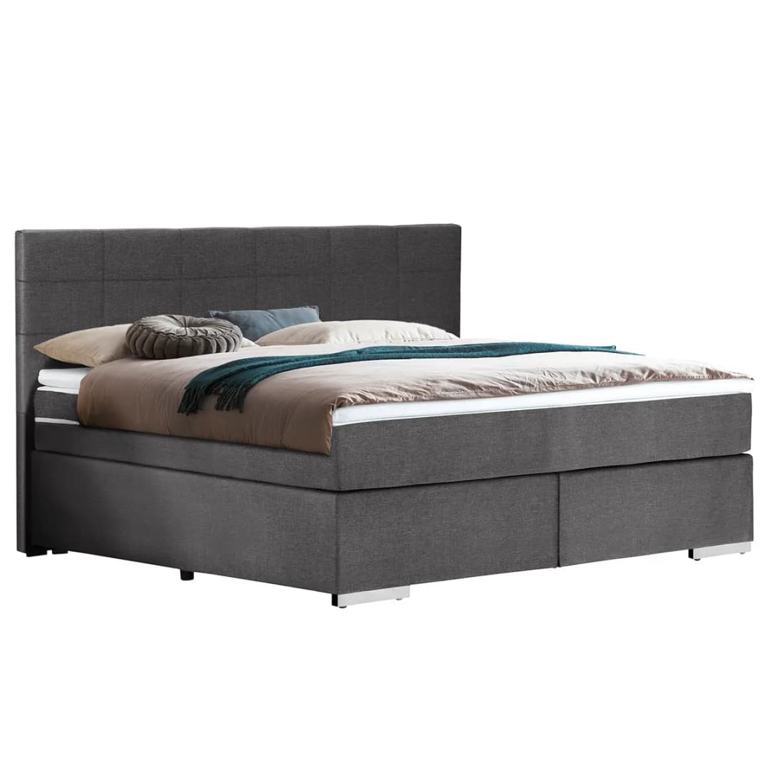 Boxspringbett Wellton | Grau