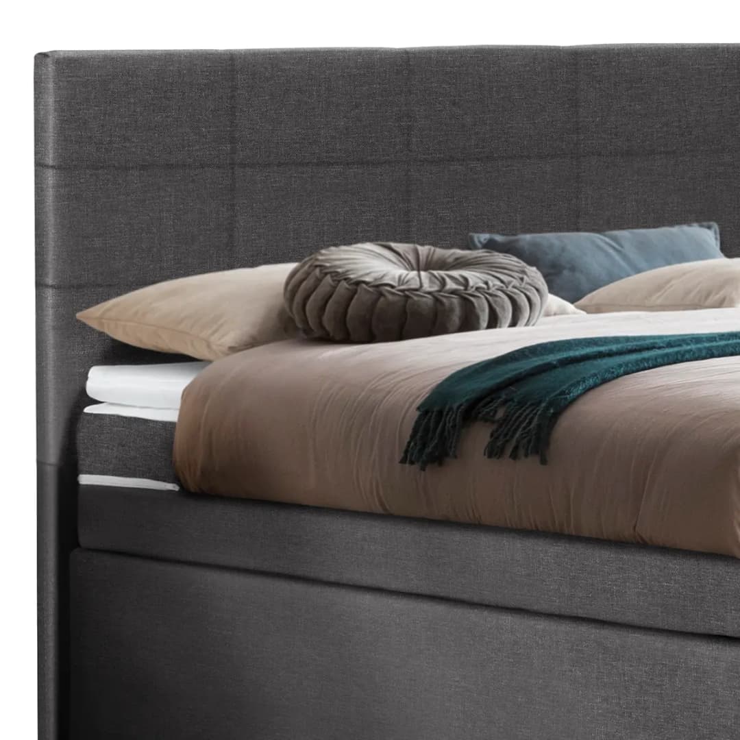 Boxspringbett Wellton | Grau