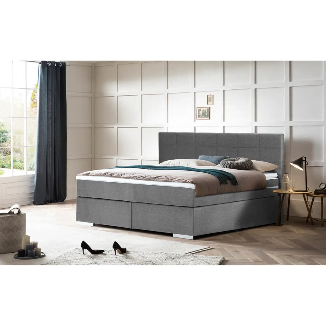 Boxspringbett Wellton | Grau