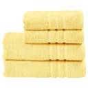 Handtuchset Daily Uni III 4-teilig Gelb/Lemon | Gelb