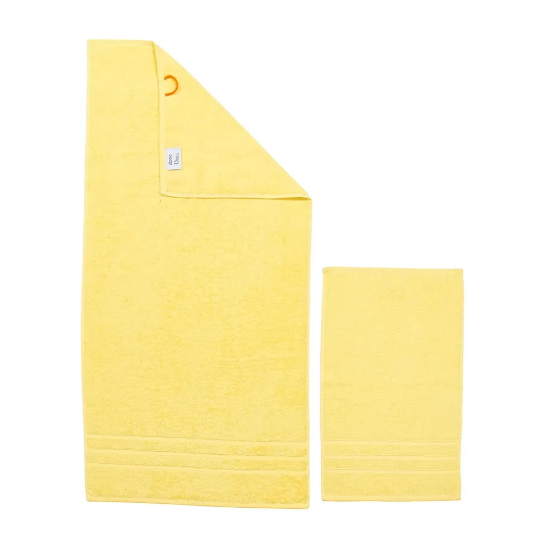 Handtuchset Daily Uni III 4-teilig Gelb/Lemon | Gelb