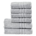 Handtuchset Daily Uni 6-teilig Grau/Silber | Grau