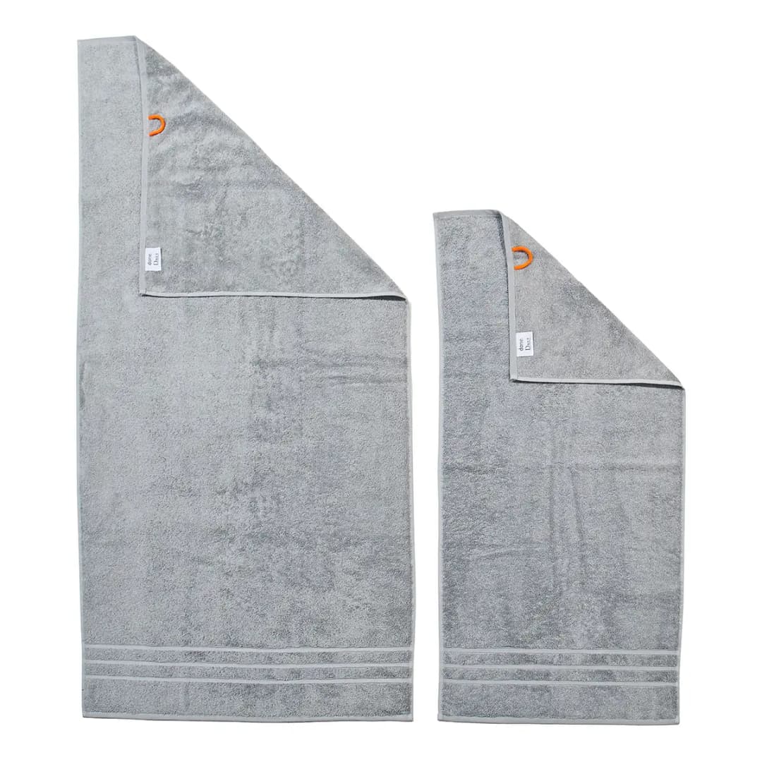 Handtuchset Daily Uni 6-teilig Grau/Silber | Grau