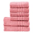 Handtuchset Daily Uni 6-teilig | Rosa
