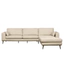 Ecksofa mit Longchair Talta | Beige