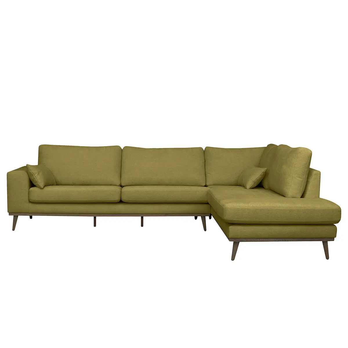 Ecksofa mit Ottomane Talta | Grün