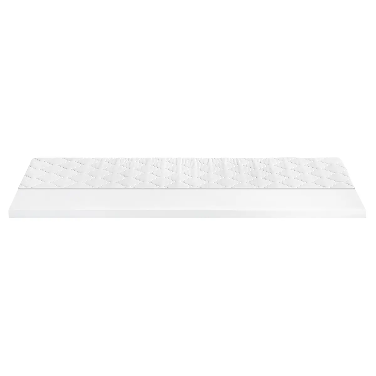 Kaltschaum-Topper 90cm Microfaser Weiß | Weiß
