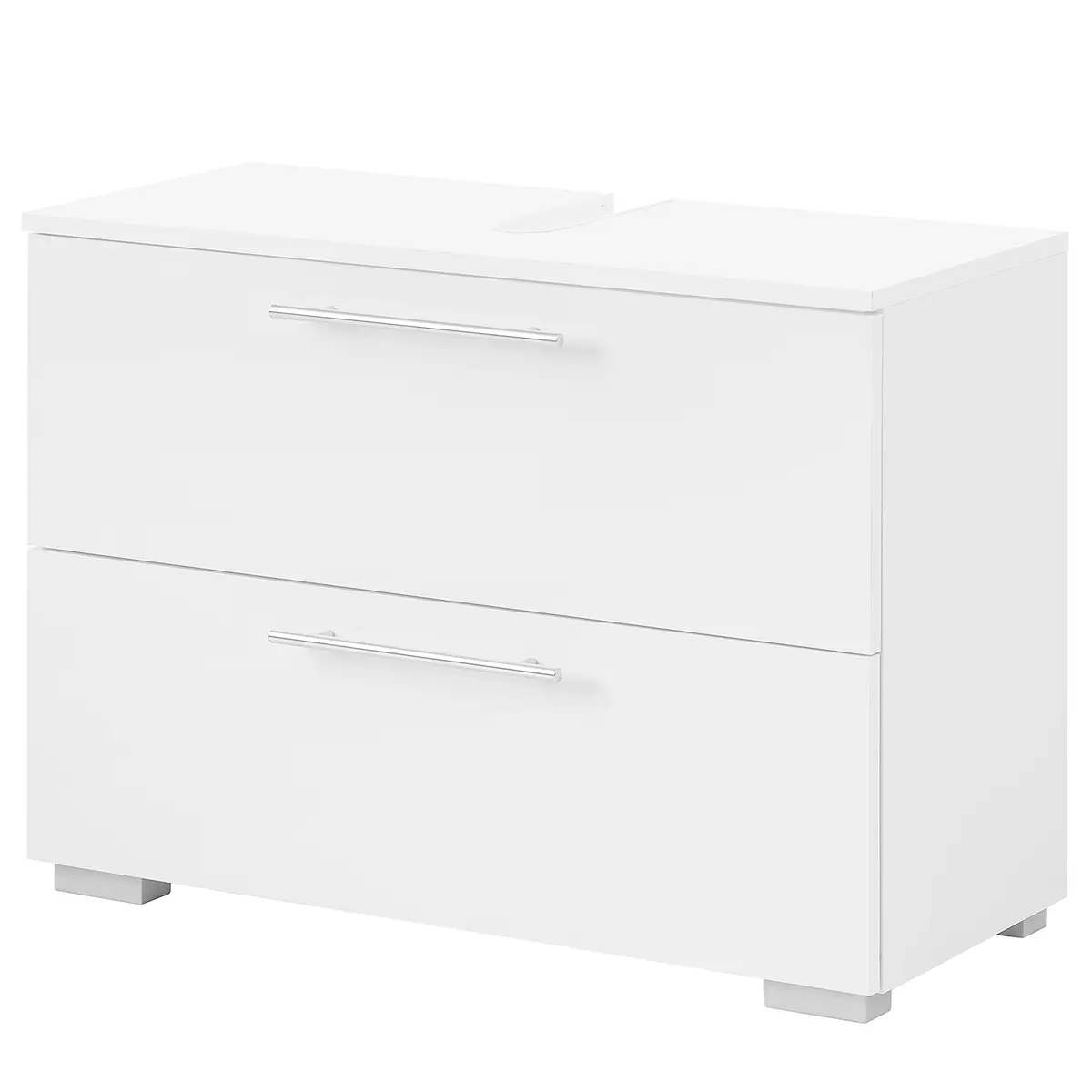 Waschbeckenunterschrank Carlos 80cm Weiß/Weiß | Weiß