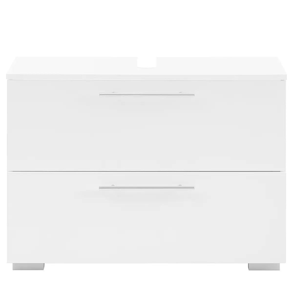 Waschbeckenunterschrank Carlos 80cm Weiß/Weiß | Weiß