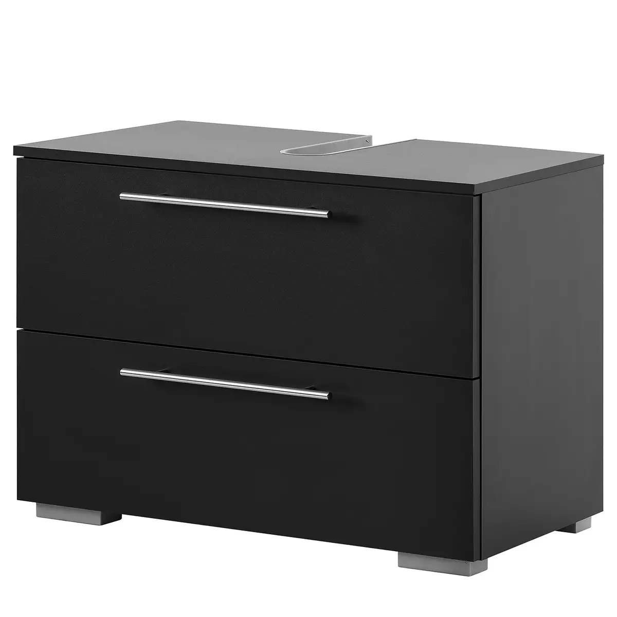 Waschbeckenunterschrank Carlos 80cm | Schwarz
