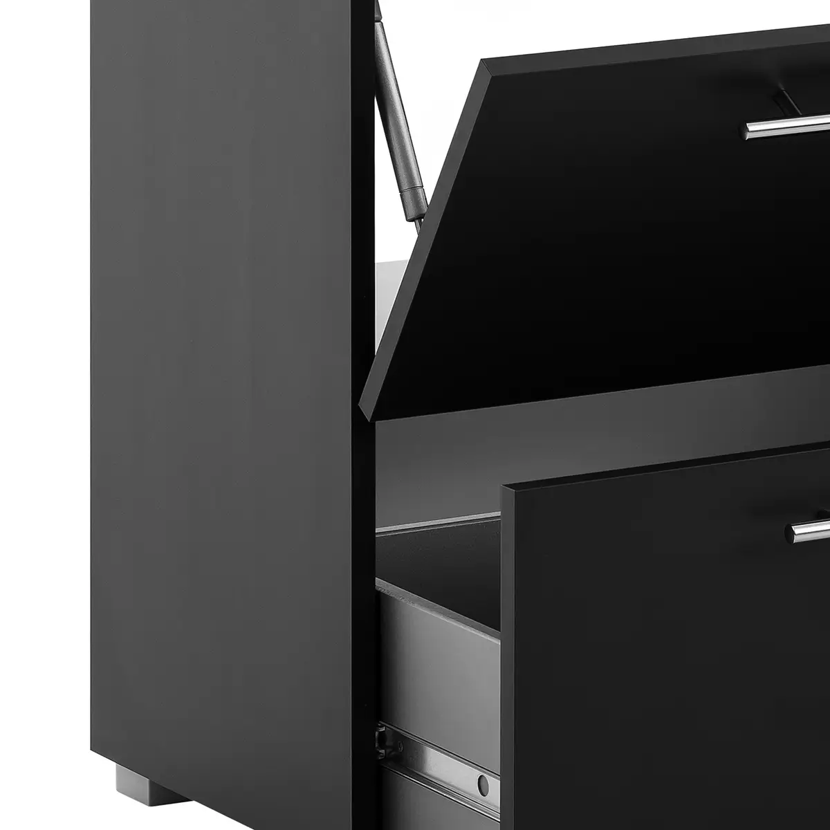 Waschbeckenunterschrank Carlos 80cm | Schwarz