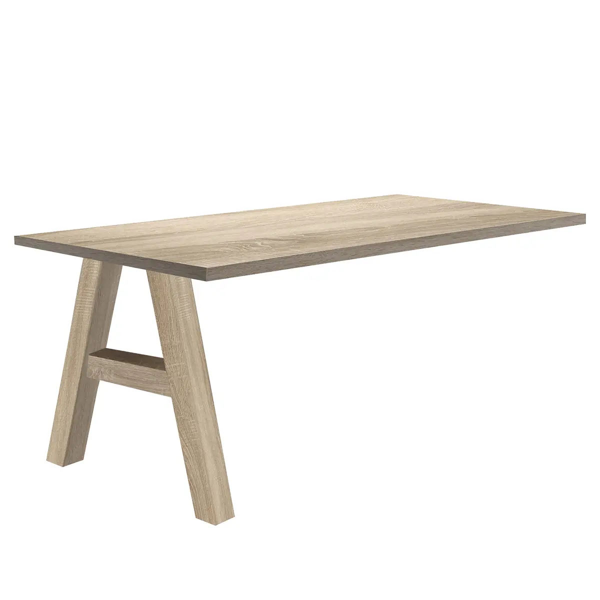 Schreibtisch-Ansatz I 120cm Braun/Eiche Sanremo Hell Dekor