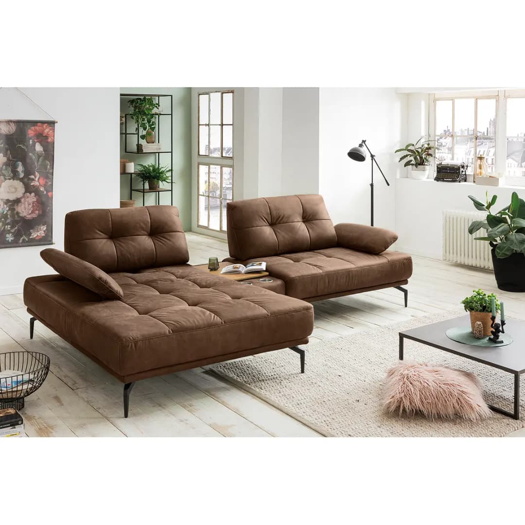 Ecksofa Linville | Braun