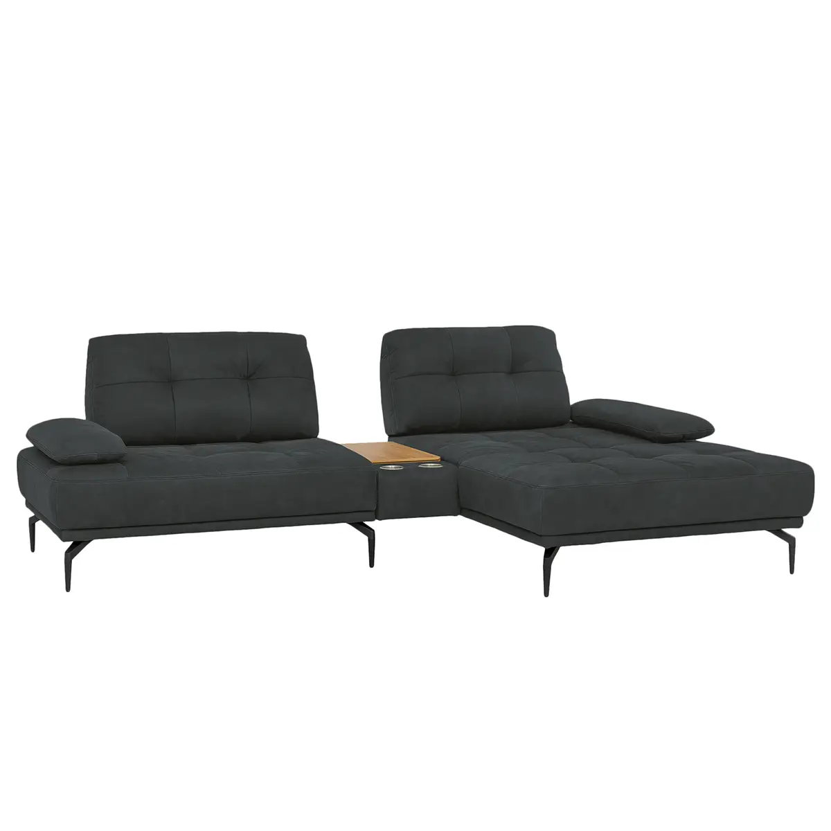 Ecksofa Linville | Schwarz