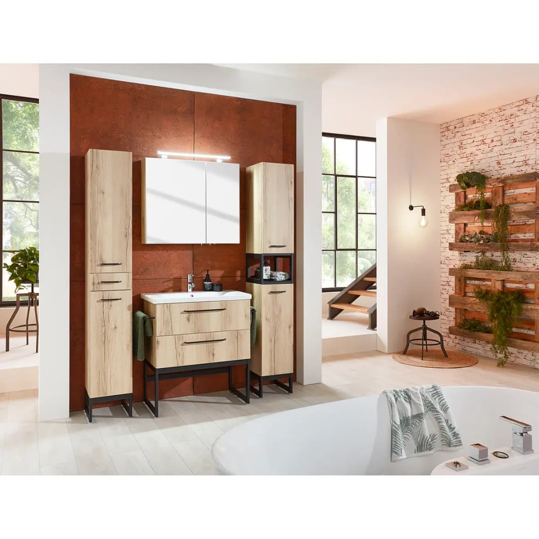 Waschtischunterschrank Luspa | Braun
