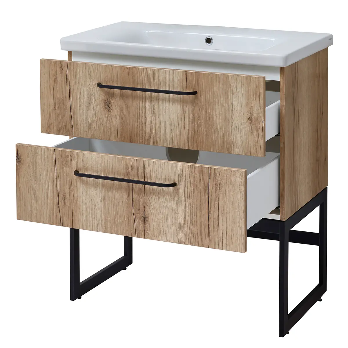 Waschtischunterschrank Luspa | Braun
