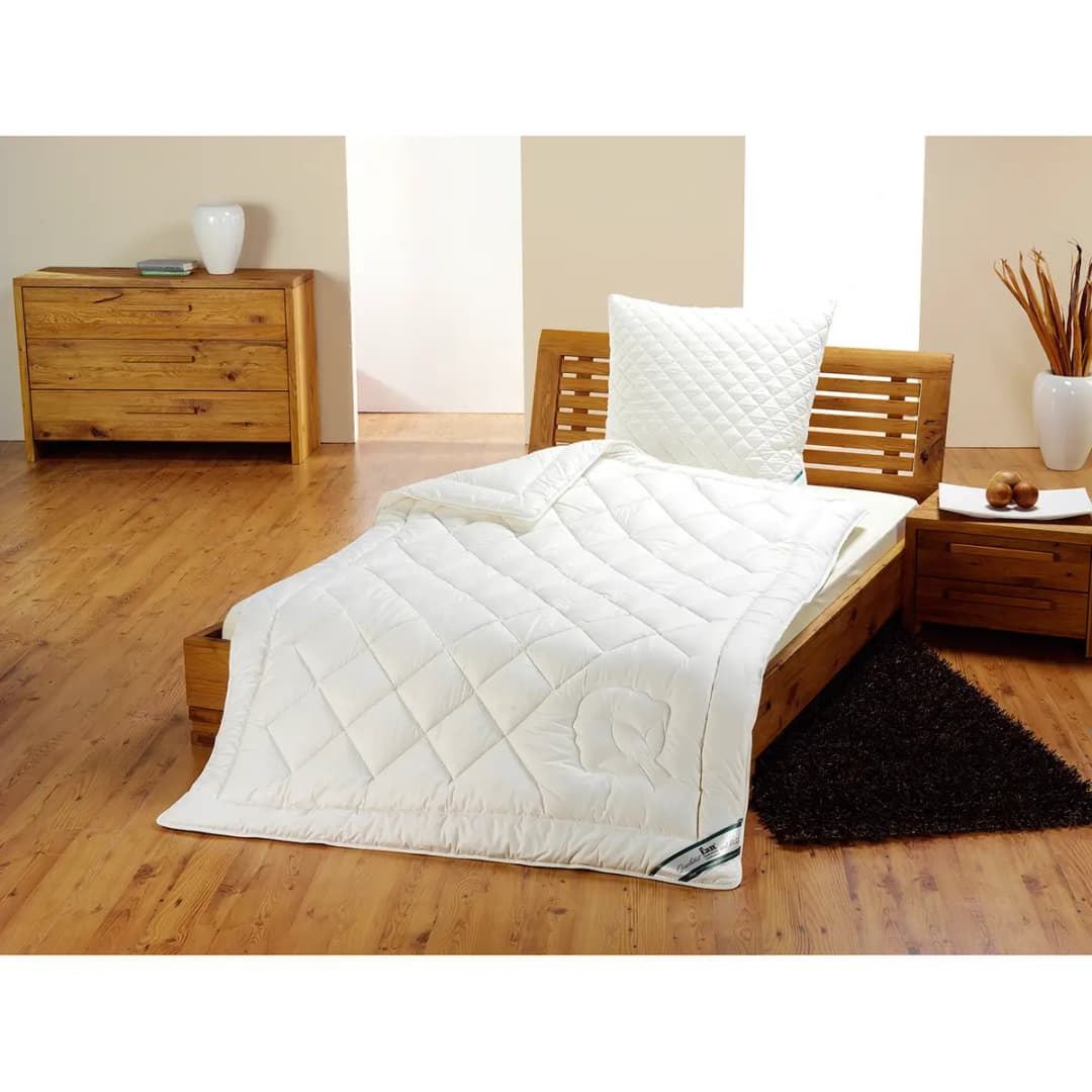 Duo-Steppbett kbA Baumwolle | Weiß