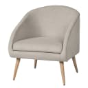 Sessel Volonne Grau Webstoff Nere | Grau