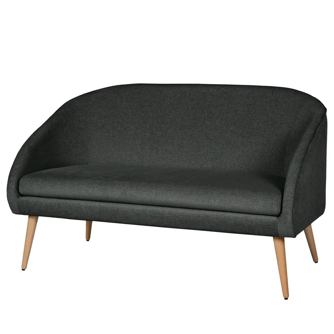 Sofa Volonne 2-Sitzer | Schwarz
